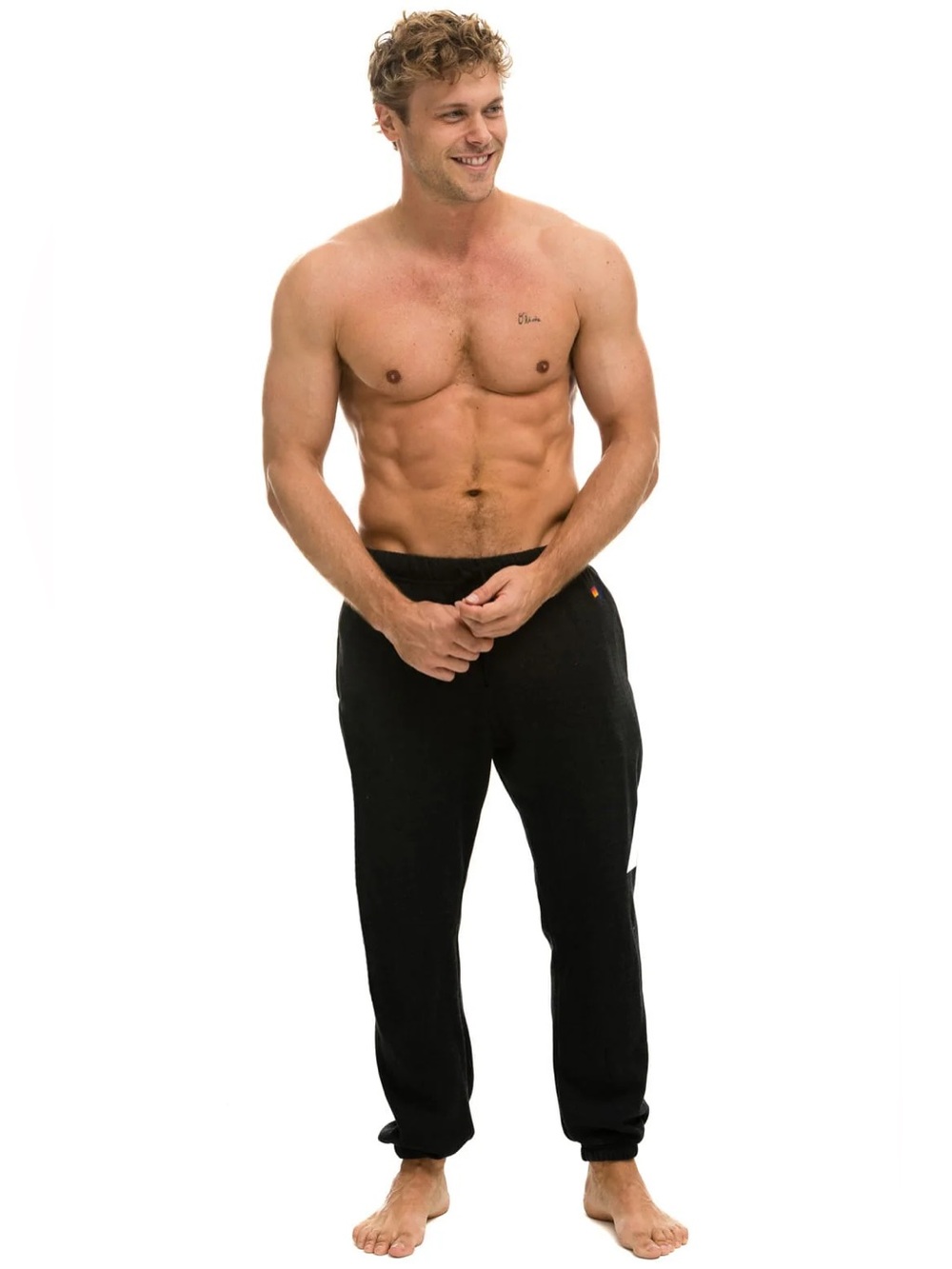 Aviator Nation Unisex Black unisex Lightning Bolt Sweatpants NWOT- S - Picture 6 of 14